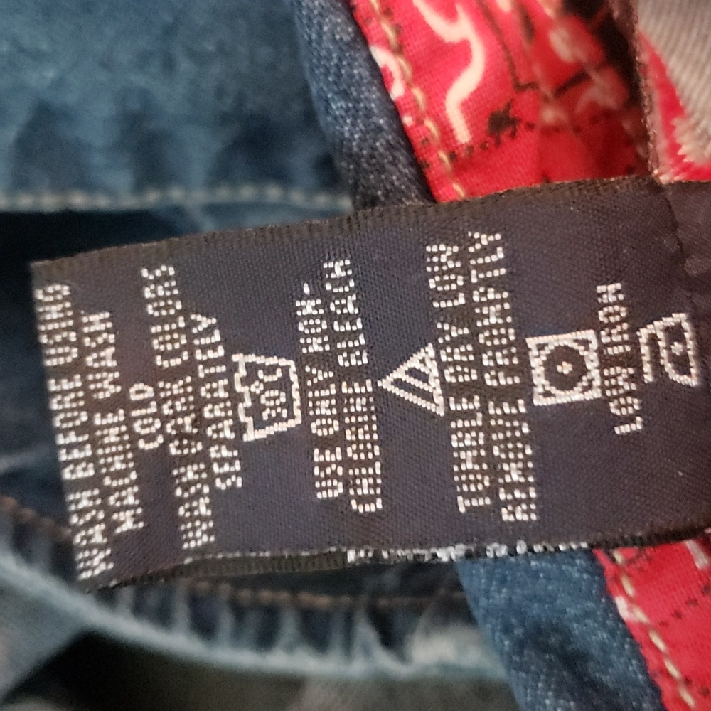 JG Hook Vintage Sleeveless Collared Red Bandana Neck Denim Sheath Jean Dress 16 - Picture 13 of 16